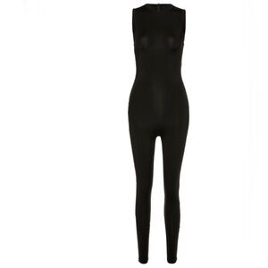 White Sleeveless Jumpsuit